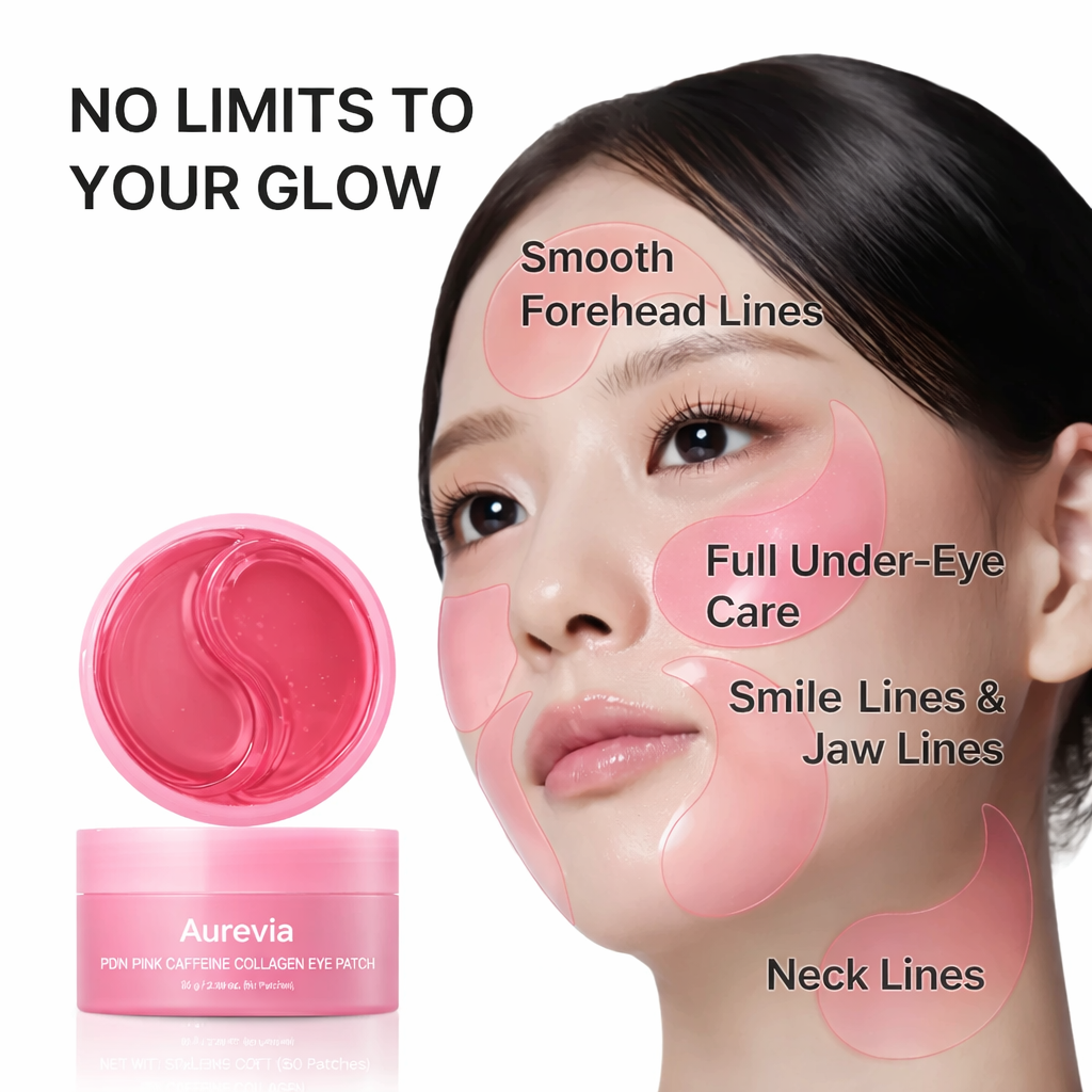 Aurevia PDRN Pink Caffeine Collagen Eye Patch.