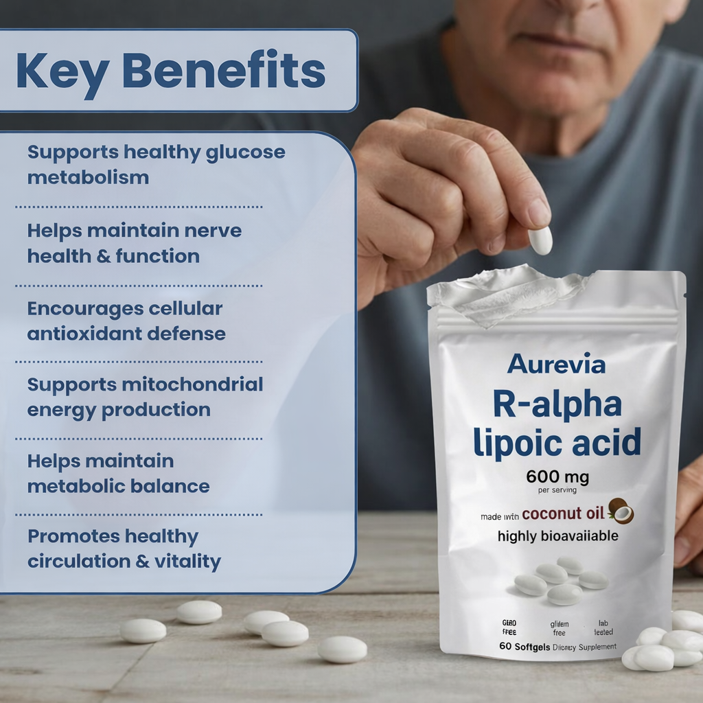 Aurevia R-Alpha Lipoic Acid Softgels