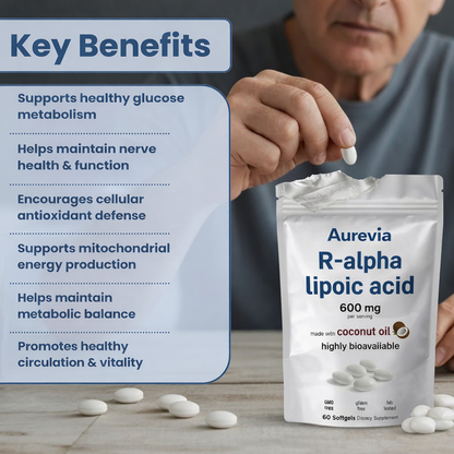 Aurevia R-Alpha Lipoic Acid Softgels