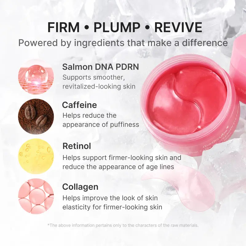 Aurevia PDRN Pink Caffeine Collagen Eye Patch.