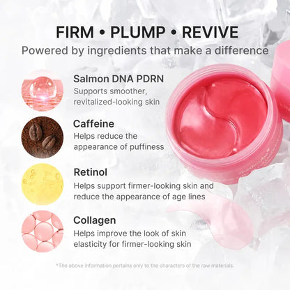 Aurevia PDRN Pink Caffeine Collagen Eye Patch.