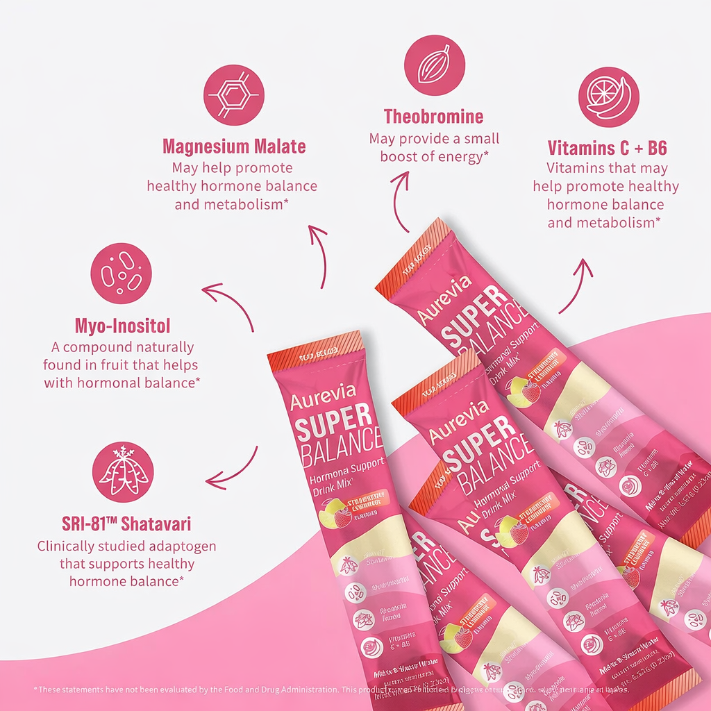 Aurevia SuperBalance – Hormone & Stress Support Drink Mix By Nello